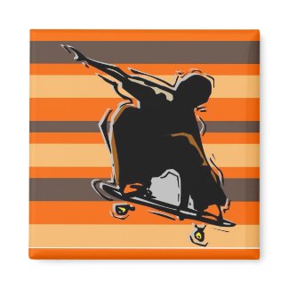 skateboarding magnet magnet