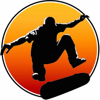 Skateboarding ornament photo sculpture by tshirtfun