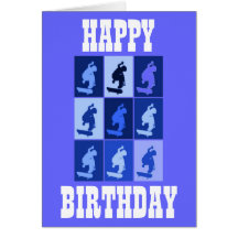 SKATEBOARDING SHREDDER CARDS - BIRTHDAY WISHES