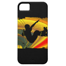 Skateboarding Silhouette in the Bowl iPhone 5 Cover