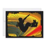 Skateboarding Silhouette in the Bowl Personalized Invitations