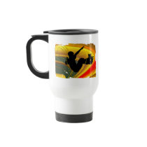Skateboarding Silhouette in the Bowl Mug