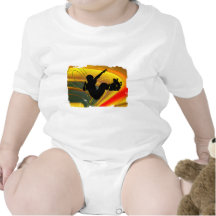 Skateboarding Silhouette in the Bowl T Shirt