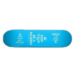[Crown] keep calm and be a belieber  Skateboards