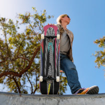 Skateboards - checkered rainbow swirls
