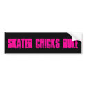 SKATER CHICKS RULE bumper stickers by girl007 SKATER CHICKS RULE bumper stickers