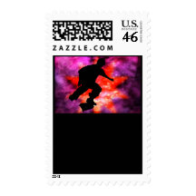 Skater en nubes cósmicas sellos