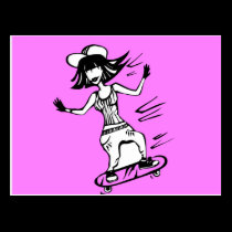 Skater Girl postcards