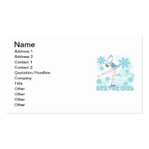 Skater Girl Tshirts and Gifts Business Card Template
