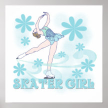 Skater Girl Tshirts and Gifts Poster