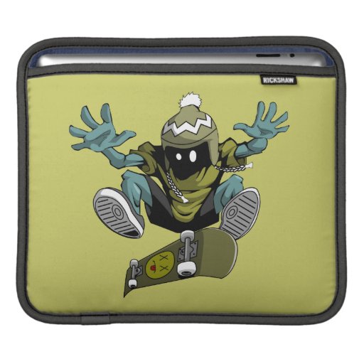 Skater kickflip ipad sleeve