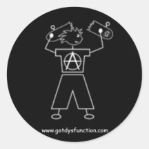 Skater Round Sticker