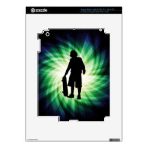 Skater; Skateboard Decal For iPad 3