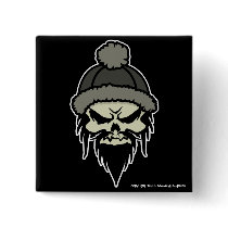 Skater Skull Button