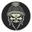Skater Skull Sticker