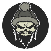 Skater Skull Sticker