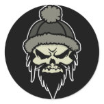 Skater Skull Sticker