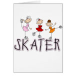 Skater Stick Girls Card