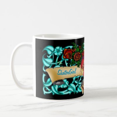 skate tattoo. Skater Tattoo Mug by