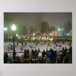 Skaters on Frog Pond Print