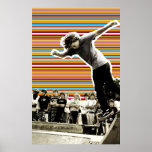 Skaters Stripes Fantasy World Poster