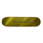skatersollie gold skateboard deck