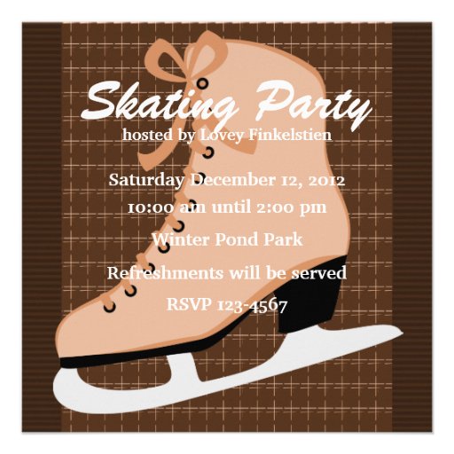 Skates and Tweed Custom Announcements