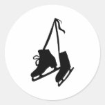 Skates Round Sticker