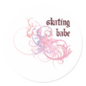 Skating Babe stickers