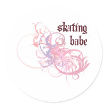Skating Babe stickers by busybees Skating Babe stickers