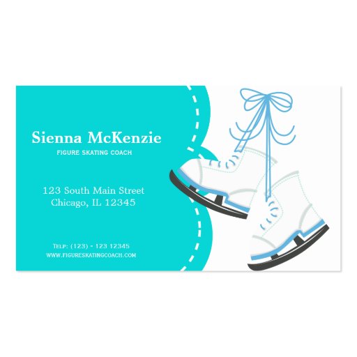 Skating Coach Business Card (front side)