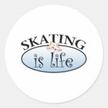 Skating is Life Round Sticker