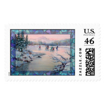 SKATING PARTY by SHARON SHARPE postage by sharonsharpe SKATING PARTY by SHARON SHARPE postage