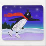 Skating Penguin Mouse Pads