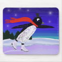 Skating Penguin mousepads