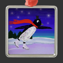 Skating Penguin Ornament ornaments