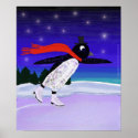 Skating Penguin posters