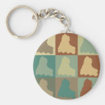 Skating Pop Art Key Chains