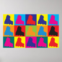 Skating Pop Art Poster