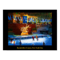 Skating Rink, Rockefeller Center, New York City posters