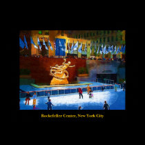 Skating Rink, Rockefeller Center, New York City posters