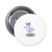 Skating Snowman Buttons