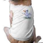 Skating Snowman Doggie T Shirt