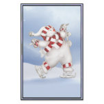 Skating Snowman Stationary Customized Stationery