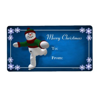 Skating Snowman