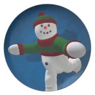 Skating Snowman