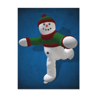 Skating Snowman