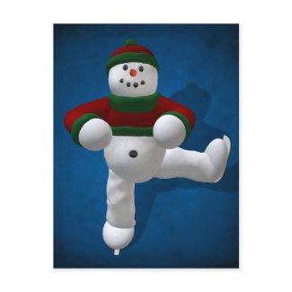 Skating Snowman