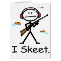 Skeet Shooting Greeting Cards