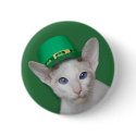 Skeezix McCat St. Patrick's Day Button by knichols1109 Skeezix McCat St. Patrick's Day Button